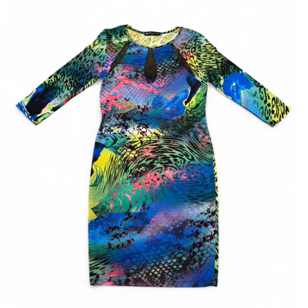 Fashion to Figure Vibrant Long Sleeve Dress